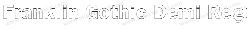 Franklin Gothic Demi Regular字体转换